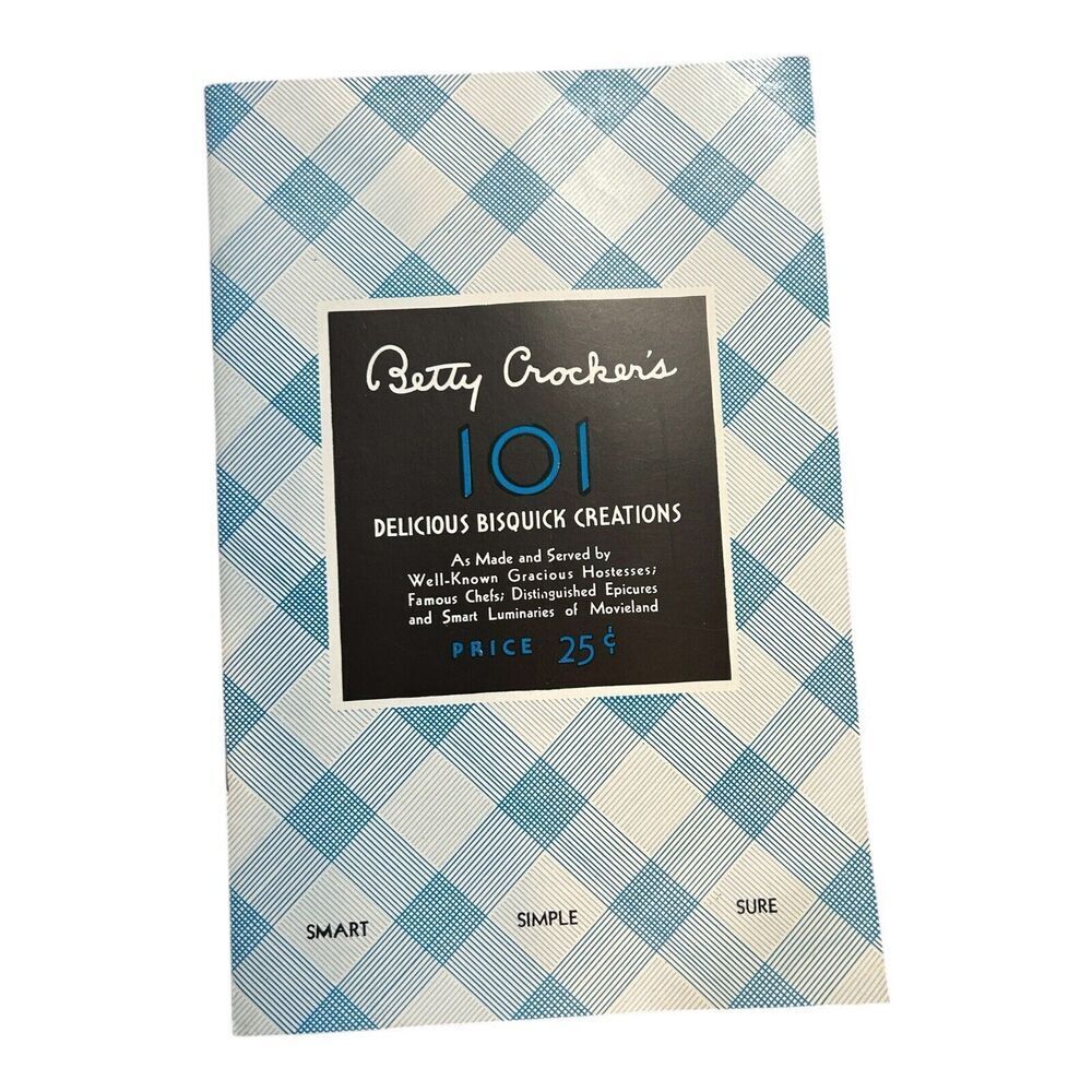 Betty Crocker 1933 Bisquick Creations Recipe Book Movie Stars Pickford Colbert